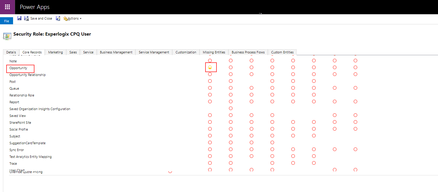 Security Role Experlogix CPQ View User Power Apps CE.png