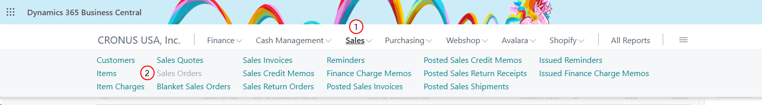 SalesorderRibbonSelection.png